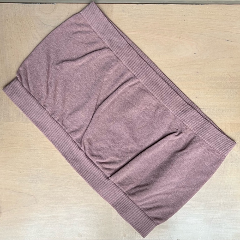 🆕 Naturyl Dusty Rose Set - Baselayer Bandeau & Basic Biker Shorts - Picture 5 of 6